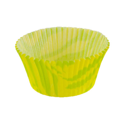 Lime & Yellow Zebra Baking Cup 50 x 35