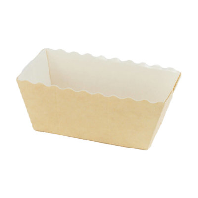 Novacart Corrugated Kraft Paper Bread Loaf Pan 9 5/16 x 3 1/8 x 2 3/4 -  480/Case