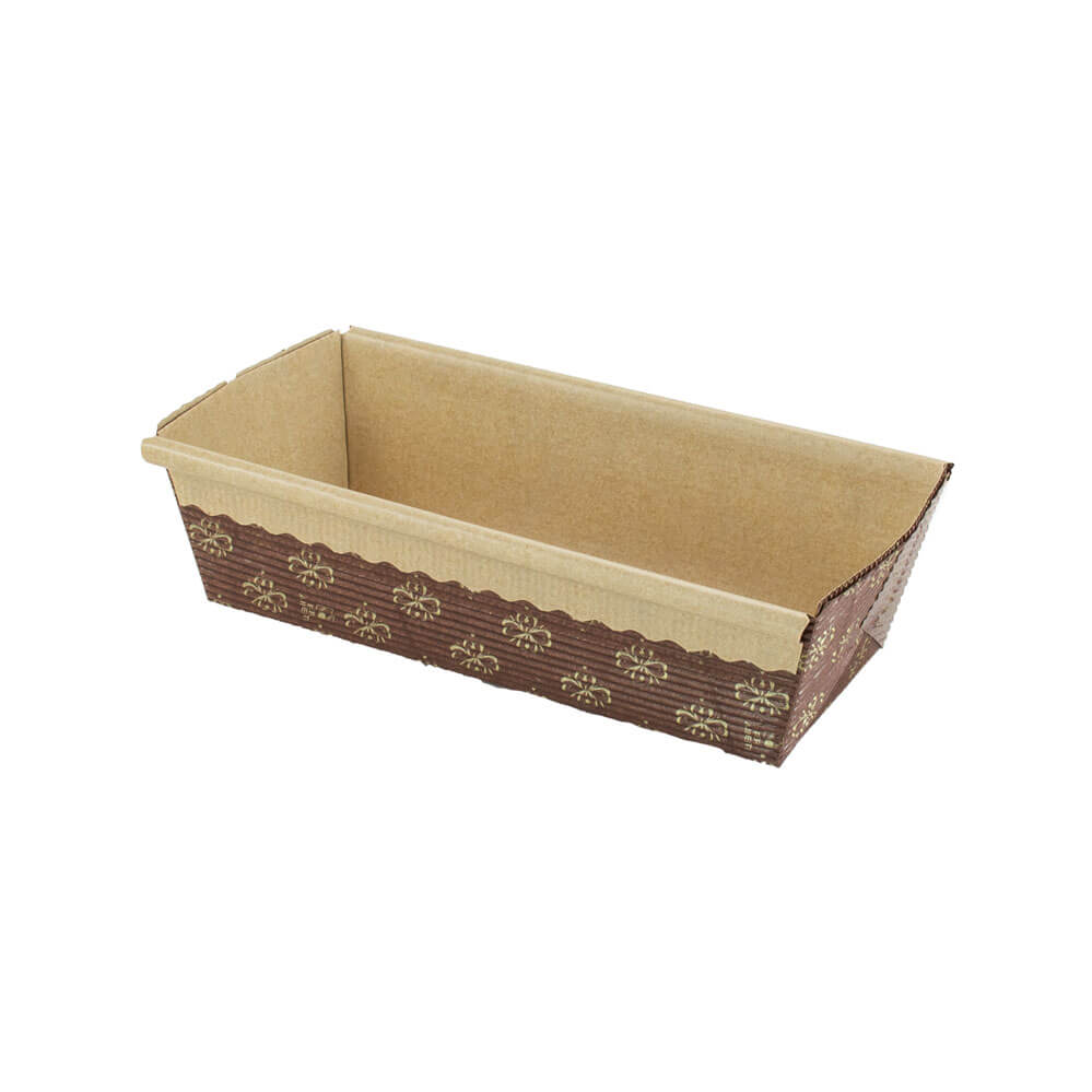 Kraft paper square baking cake loaf pan corrugated recyclable pastry  rectangle pans molds