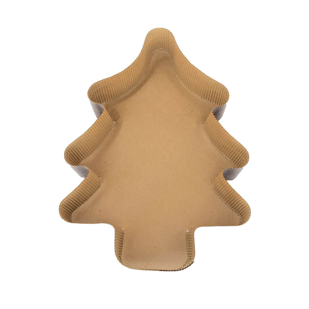 Albero Large Christmas Tree Paper Loaf Cake Mold - 12 1/4''x9 1/2''x2  3/8''- 320 pcs