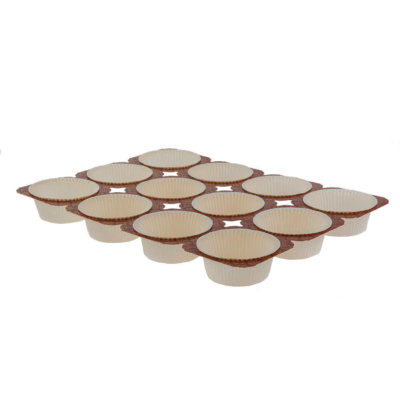 TEGLIE MINISOUFFLÉ 3x4, Cardboard muffin tray